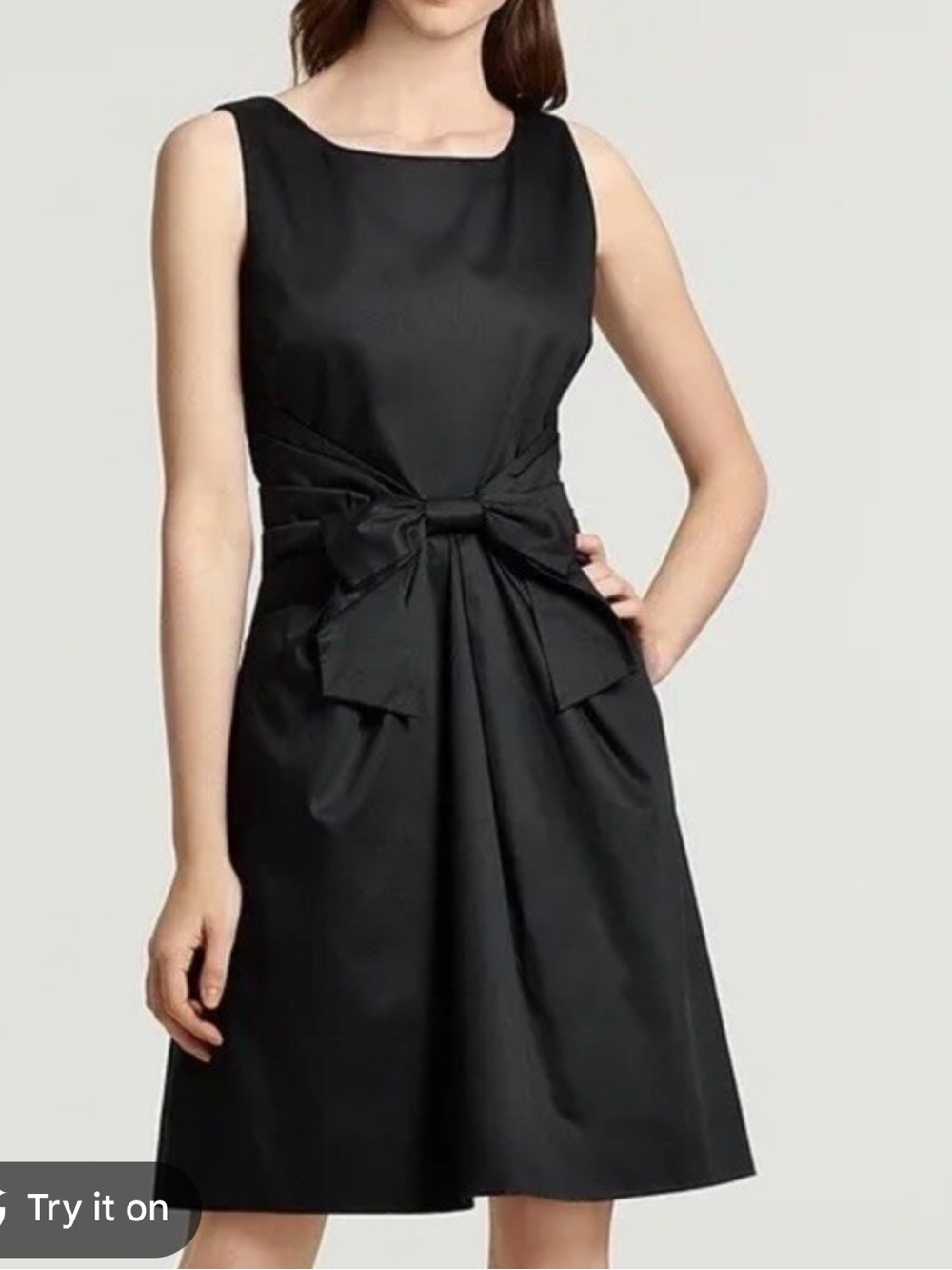 Kate Spade Jillian black bow dress